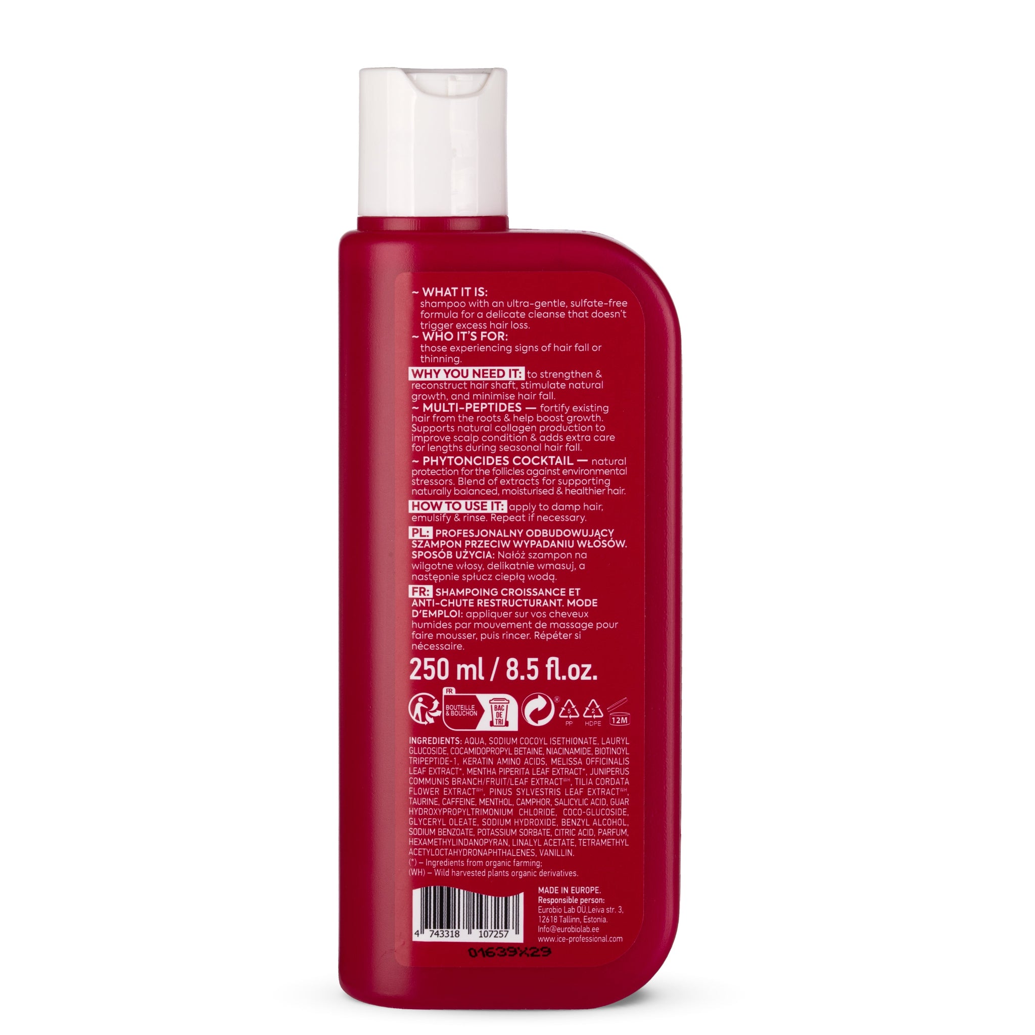 ICE Professional Growth Expert Reconstructing Shampoo 250ml