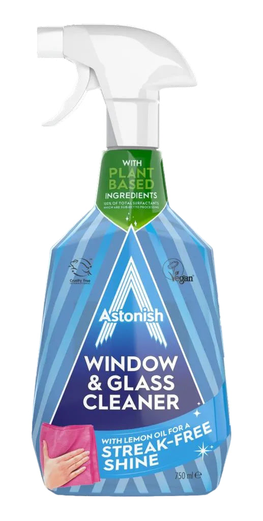 Astonish Window & Glass Cleaner Trigger 750ml- Case of 12